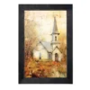Autumn Church 5 - Black Frame 10x16