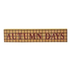 Autumn Days Wooden Sign - 3x14