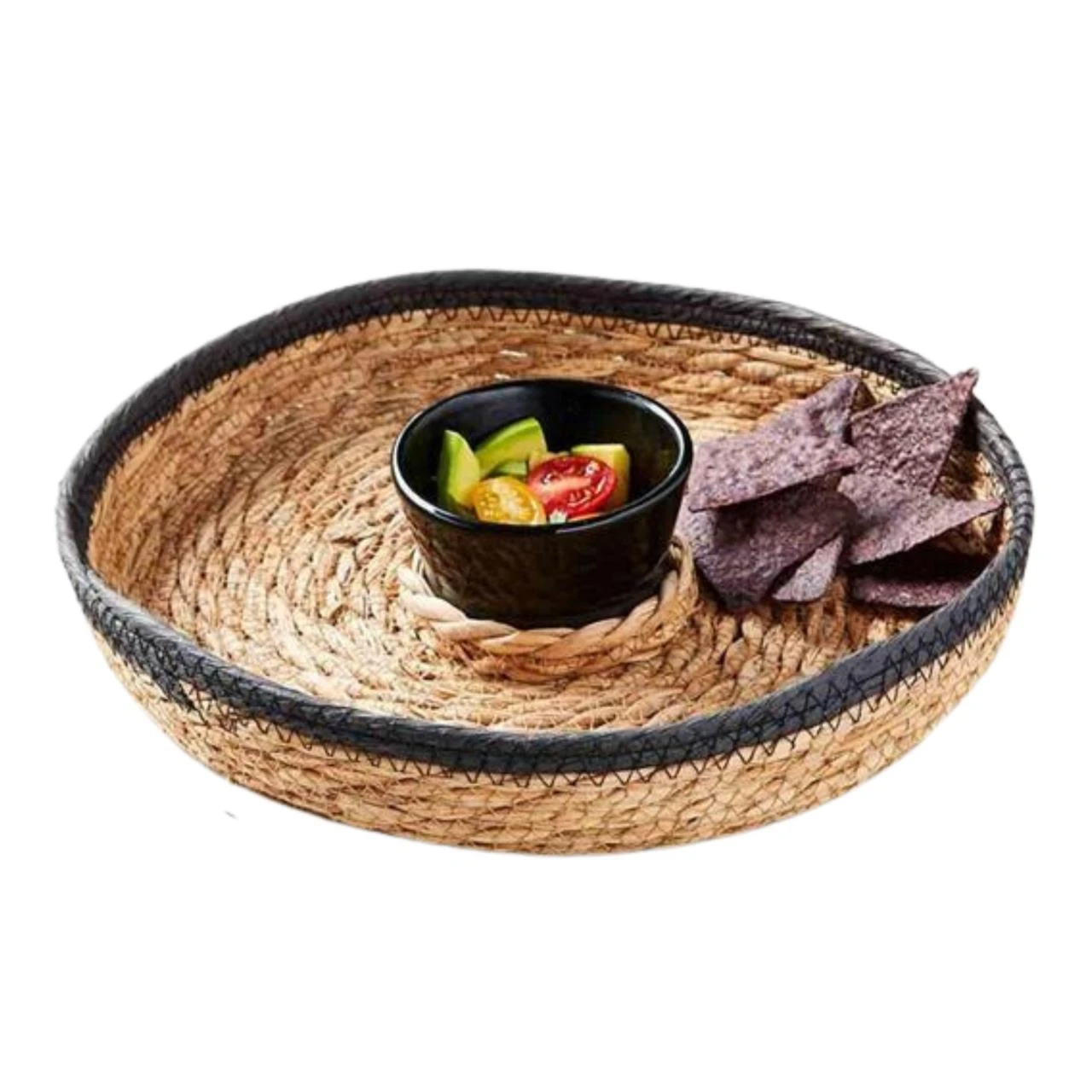 Black Natural Chip Dip & Dip Basket Set - FINAL SALE - NO RETURNS 2 Black Natural Chip Dip & Dip Basket Set - FINAL SALE - NO RETURNS - Image 2