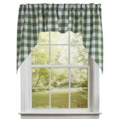 Buffalo Check Sage Swags - 72x36