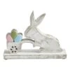Bunny Hop Wooden Bunny With Cart Of Eggs - 9x7