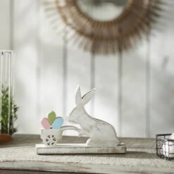 Bunny Hop Wooden Bunny With Cart Of Eggs - 9x7 5 Bunny Hop Wooden Bunny With Cart Of Eggs - 9x7 -Country Home Decor Store bunny hop wooden bunny with cart of eggs 9x7 840233938097 image2 69072.1754103061