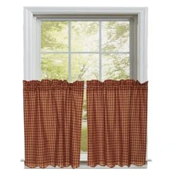 Burgundy Check Tiers - 72x36