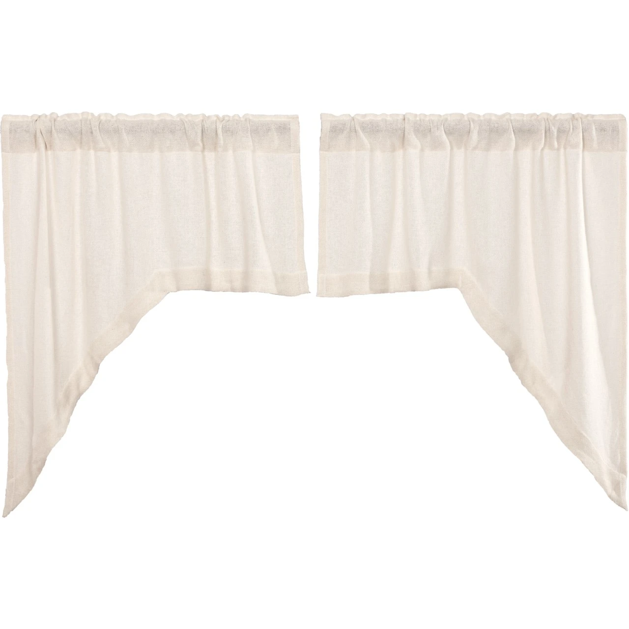 Burlap Antique White Swags - 72x36 2 Burlap Antique White Swags - 72x36 - Image 2