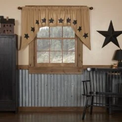 Burlap Natural Black Stars Swags - 72x36 6 Burlap Natural Black Stars Swags - 72x36 -Country Home Decor Store burlap natural black stars swags 72x36 841985027121 image3 88950.1754089594
