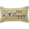 Buzzy Bees Bee Happy Pillow - 7x13
