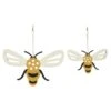Buzzy Bees Bee Shaped Wall Hanging - Set Of 2