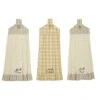 Buzzy Bees Button Loop Tea Towels - Set Of 3