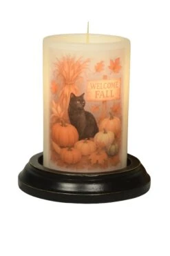 Candle Sleeve - Autumn Welcome Cat Vanilla