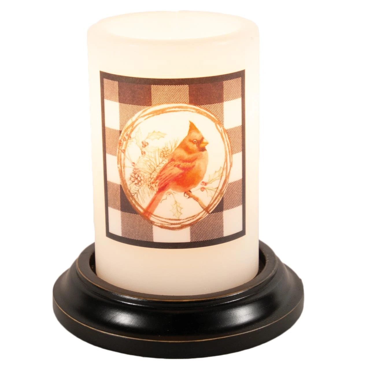 Candle Sleeve - Buffalo Cardinal Wreath - FINAL SALE - NO RETURNS 3 Candle Sleeve - Buffalo Cardinal Wreath - FINAL SALE - NO RETURNS - Image 3