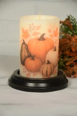 Alternative view of Candle Sleeve - Fall Pumpkins & Gourds Vanilla