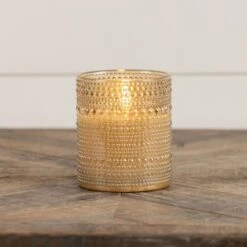 Champagne Dotted Glass Timer Candle - 4" Pillar 3D Flame 5 Champagne Dotted Glass Timer Candle - 4" Pillar 3D Flame -Country Home Decor Store champagne dotted glass timer candle 4 pillar 3d flame 400000738550 image3 84944.1758050666