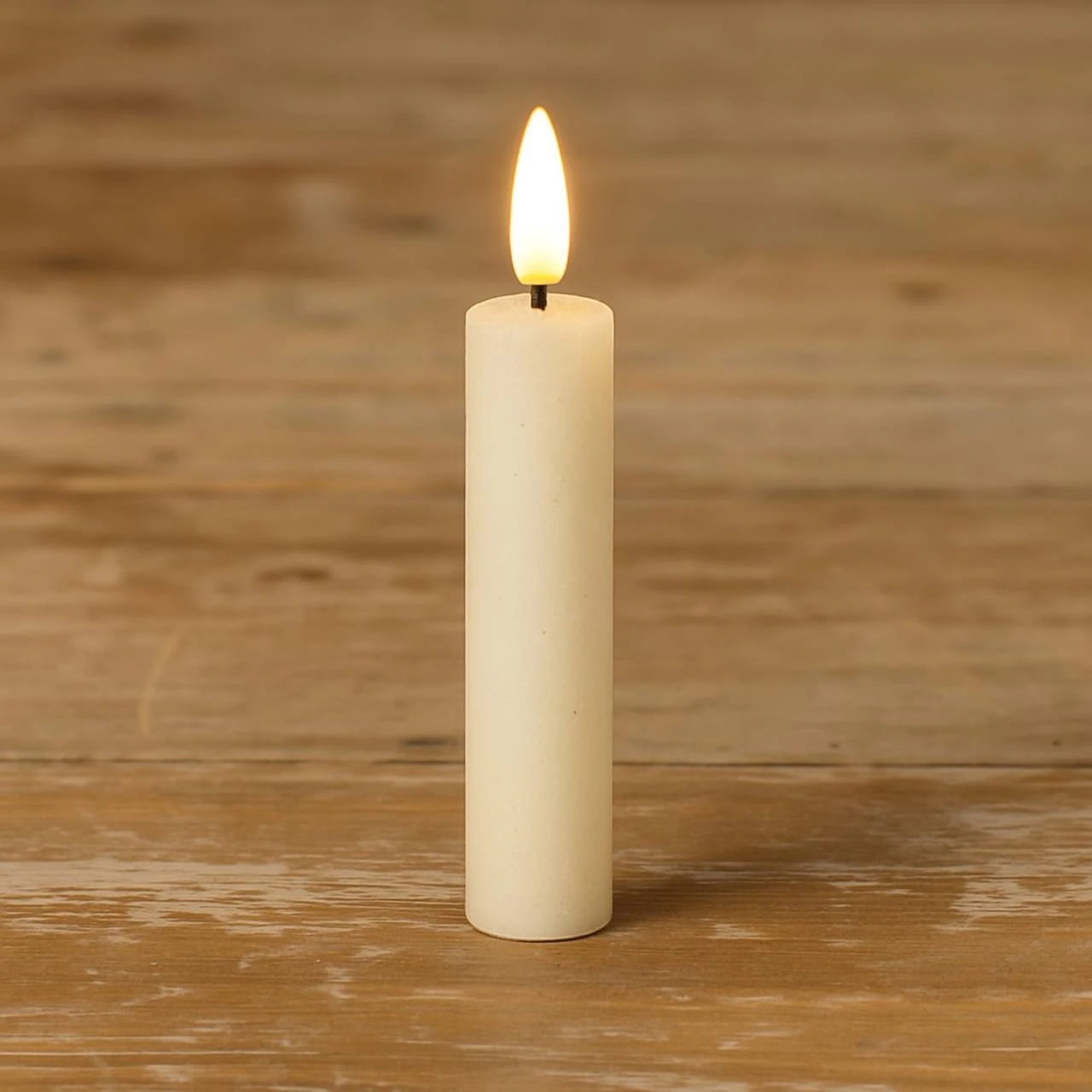 Cream Timer Candle - 7.25 Shimmer Taper 3D Flame 3 Cream Timer Candle - 7.25 Shimmer Taper 3D Flame - Image 3