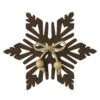 Dark Wooden Snowflake - 7.75x7.75