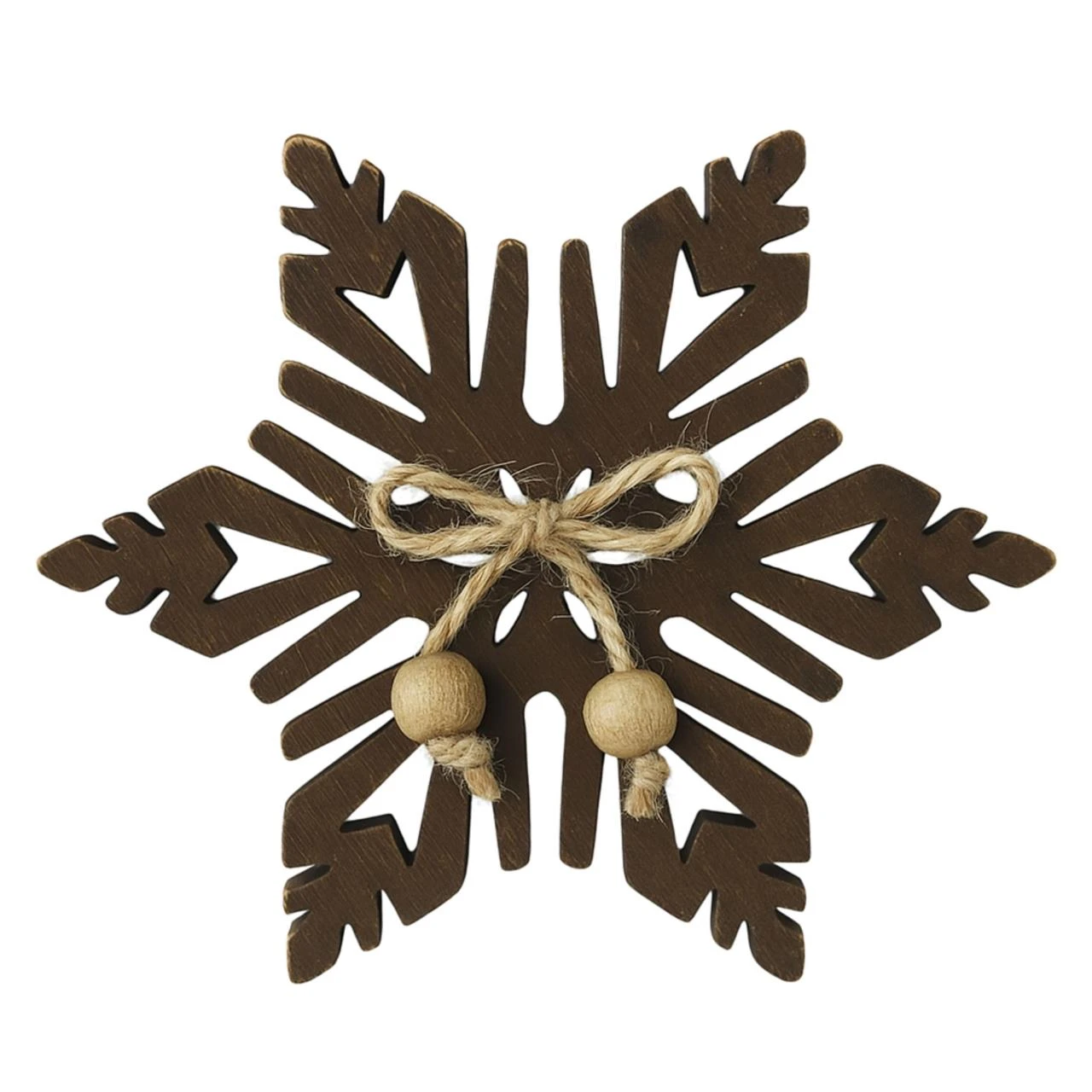 Dark Wooden Snowflake - 7.75x7.75 1 Dark Wooden Snowflake - 7.75x7.75