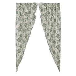 Alternative view of Dorset Green Floral Prairie Gathered Curtains - 72x84