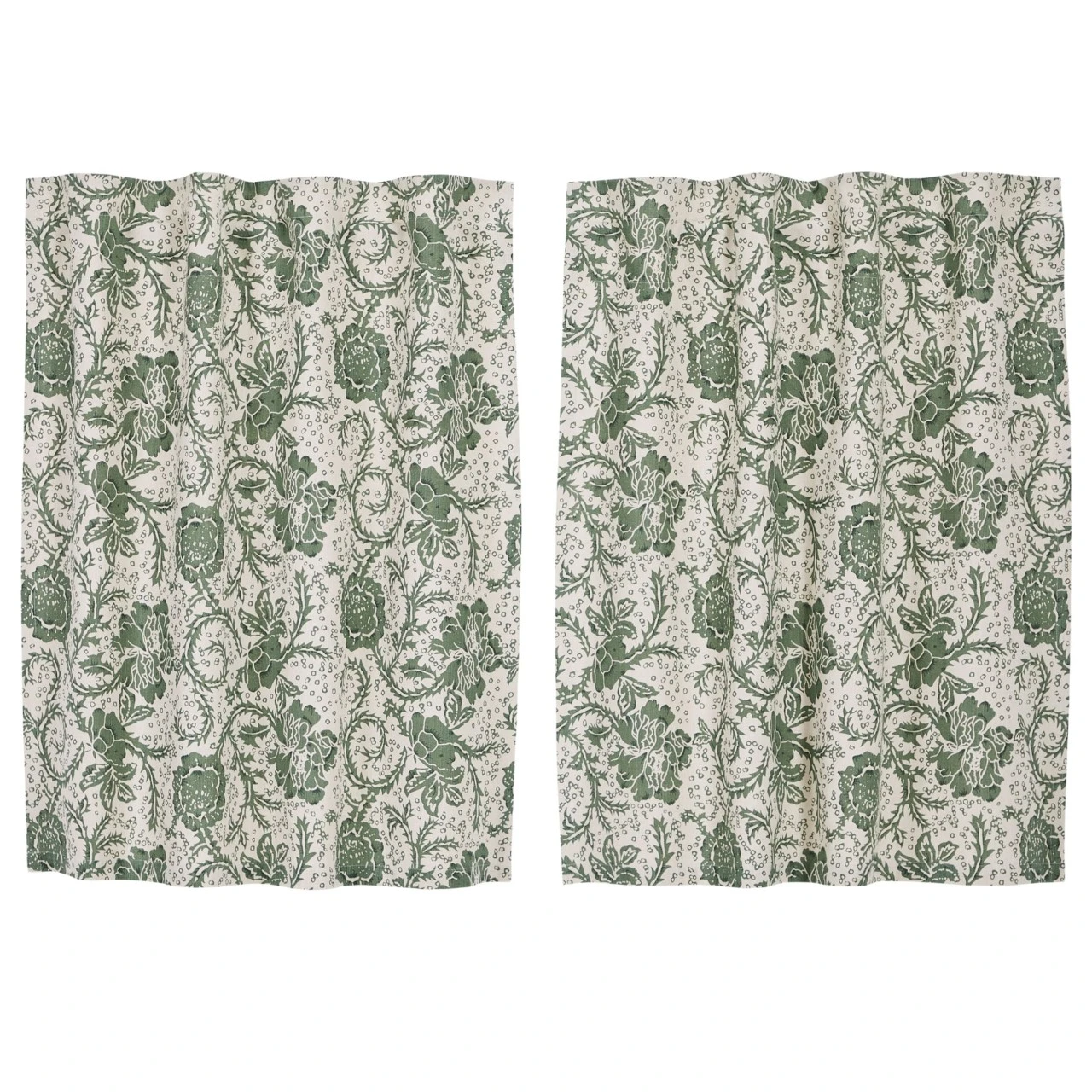 Dorset Green Floral Tiers - 72x24 2 Dorset Green Floral Tiers - 72x24 - Image 2