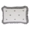 Embroidered Bee Pillow - 22x14