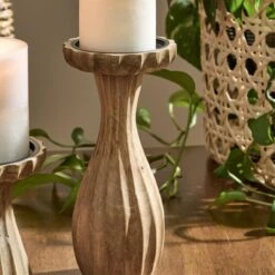 Fluted Candle Holder - Tall 9" 4 Fluted Candle Holder - Tall 9" -Country Home Decor Store fluted candle holder tall 9 762242071421 image2 69141.1757955959