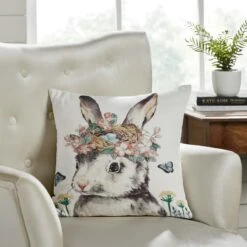 Garden Bunny Pillow - 18x18 5 Garden Bunny Pillow - 18x18 -Country Home Decor Store garden bunny pillow 18x18 840233904085 image2 57962.1754092966