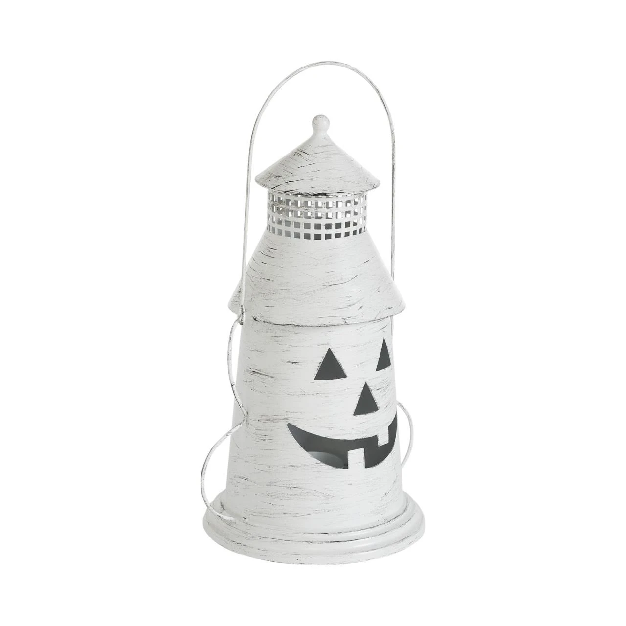 Halloween Lantern Tealight Holder - Antique White 4 Halloween Lantern Tealight Holder - Antique White - Image 4