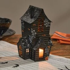 Haunted House Tealight Holder 4 Haunted House Tealight Holder -Country Home Decor Store haunted house tealight holder 762242067615 image2 41175.1754064310