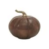 Heirloom Wooden Pumpkin - Chestnut 7x6.5