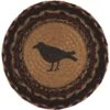Heritage Farms Crow Jute Trivets - 8" Set Of 2