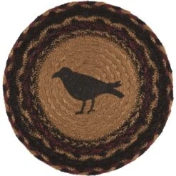 Heritage Farms Crow Jute Trivets - 8" Set Of 2