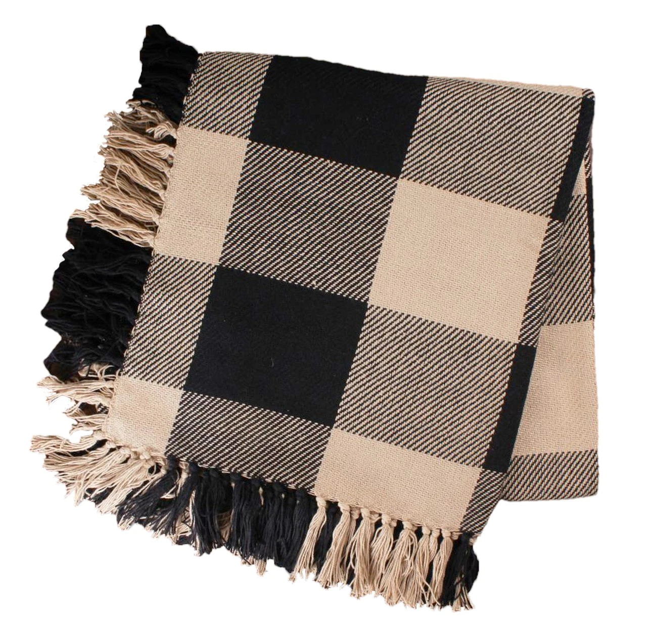 Heritage House Check Black Throw 1 Heritage House Check Black Throw