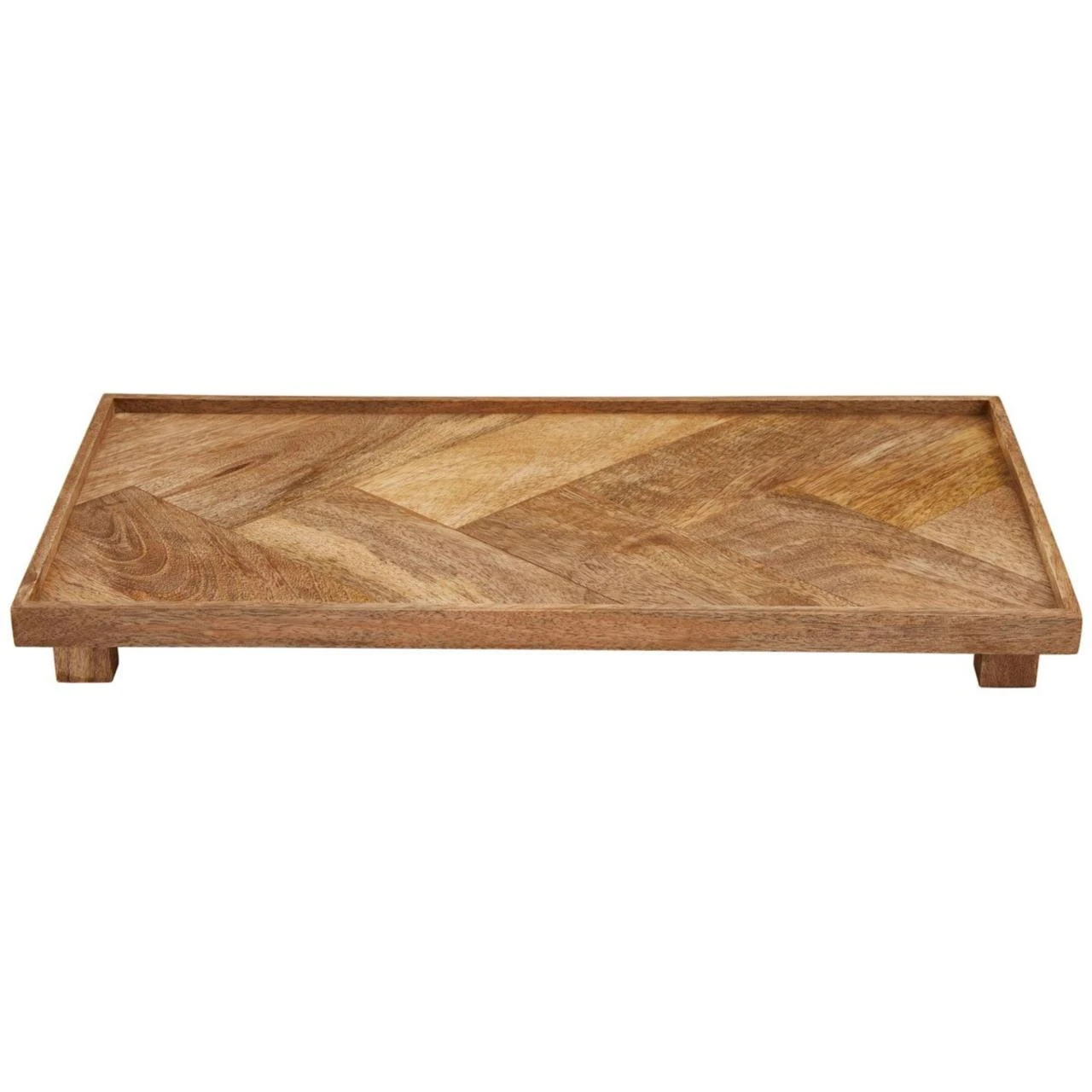 Herringbone Footed Serving Board - Large 1 Herringbone Footed Serving Board - Large