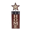 Home With Star Outline Wall Sign - 5x16
