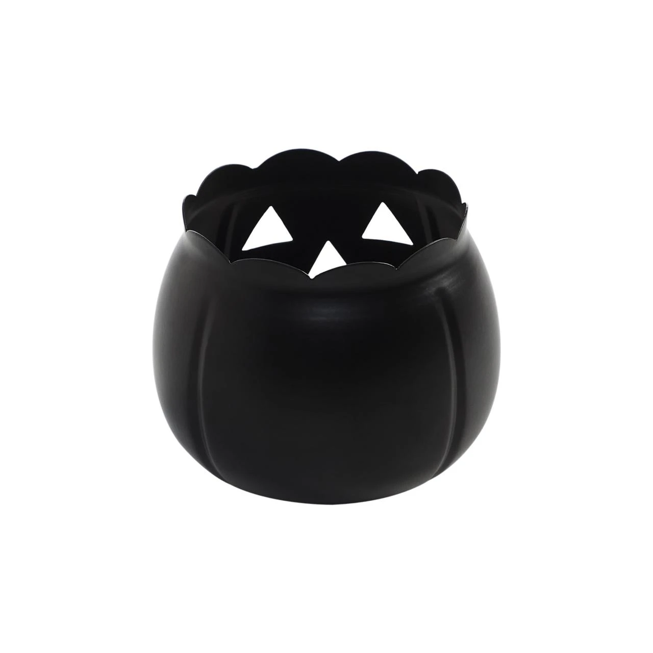 Jack O Lantern Candle Holder - Black 5.25x4.25 3 Jack O Lantern Candle Holder - Black 5.25x4.25 - Image 3