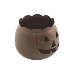 Jack O Lantern Candle Holder - Bronze 5.25x4.25 -Country Home Decor Store jack o lantern candle holder bronze 5 25x4 25 840233944869 image4 06029.1755540526