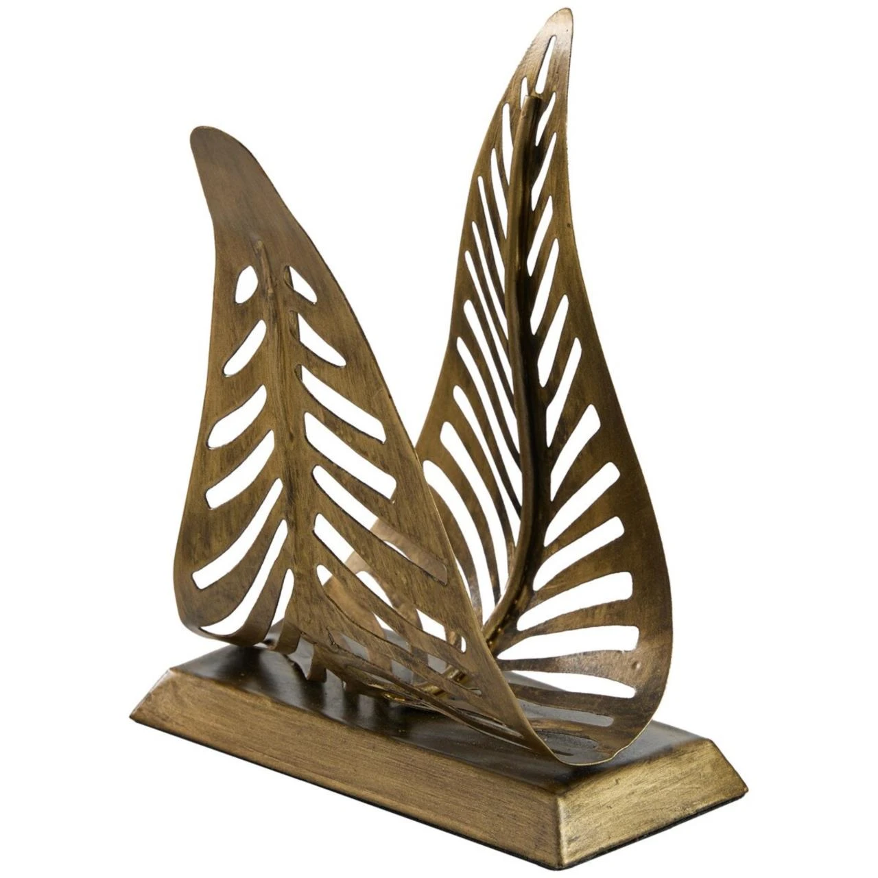 Leaf Napkin Holder - Antique Brass 1 Leaf Napkin Holder - Antique Brass