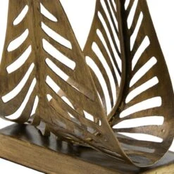 Leaf Napkin Holder - Antique Brass 5 Leaf Napkin Holder - Antique Brass -Country Home Decor Store leaf napkin holder antique brass 762242067349 image3 60706.1757605014