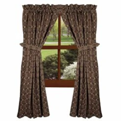 Marshfield Jacquard Black Panels - 72x63