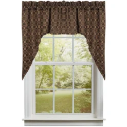 Marshfield Jacquard Black Swags - 72x36