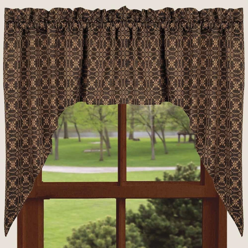 Marshfield Jacquard Black Swags - 72x36 3 Marshfield Jacquard Black Swags - 72x36 - Image 3
