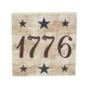 My Country 1776 With Blue Stars Block Sign - 6x6