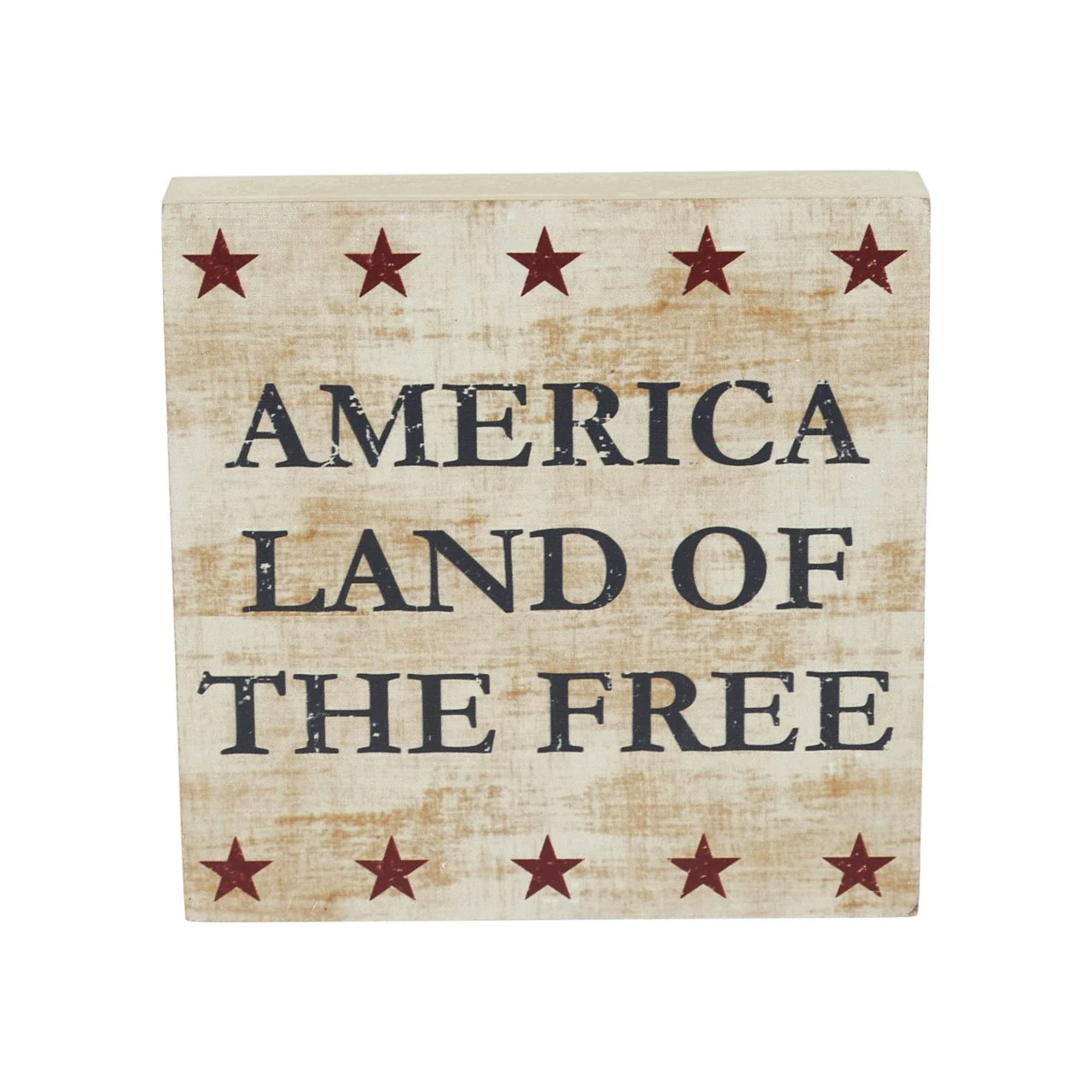 My Country America Land Of The Free Block Sign - 6x6 1 My Country America Land Of The Free Block Sign - 6x6