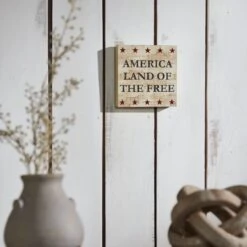 My Country America Land Of The Free Block Sign - 6x6 9 My Country America Land Of The Free Block Sign - 6x6 -Country Home Decor Store my country america land of the free block sign 6x6 840233943640 image5 45850.1754104591