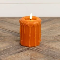 Orange Timer Candle - 4" Pillar 3D Flame 5 Orange Timer Candle - 4" Pillar 3D Flame -Country Home Decor Store orange timer candle 4 pillar 3d flame 400000738536 image3 40896.1758047443