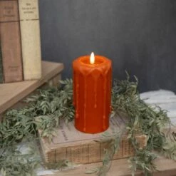 Orange Timer Candle - 6" Pillar 3D Flame 4 Orange Timer Candle - 6" Pillar 3D Flame -Country Home Decor Store orange timer candle 6 pillar 3d flame 840132975988 image2 40020.1758046732