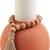 Painted Mache Bead Vase - Orange - FINAL SALE - NO RETURNS