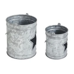 Patriotic Star Metal Candle Holders - Votive Gray Set Of 2 -Country Home Decor Store patriotic star metal candle holders votive gray set of 2 840233943213 image4 24167.1754104949