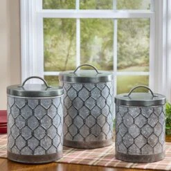 Alternative view of Rooster Canisters - Set Of 3