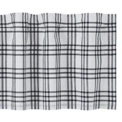 Sawyer Mill Black Plaid Valance - 72x16