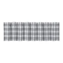 Alternative view of Sawyer Mill Black Plaid Valance - 72x16