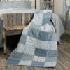 Sawyer Mill Blue Quilted Throw - Block
